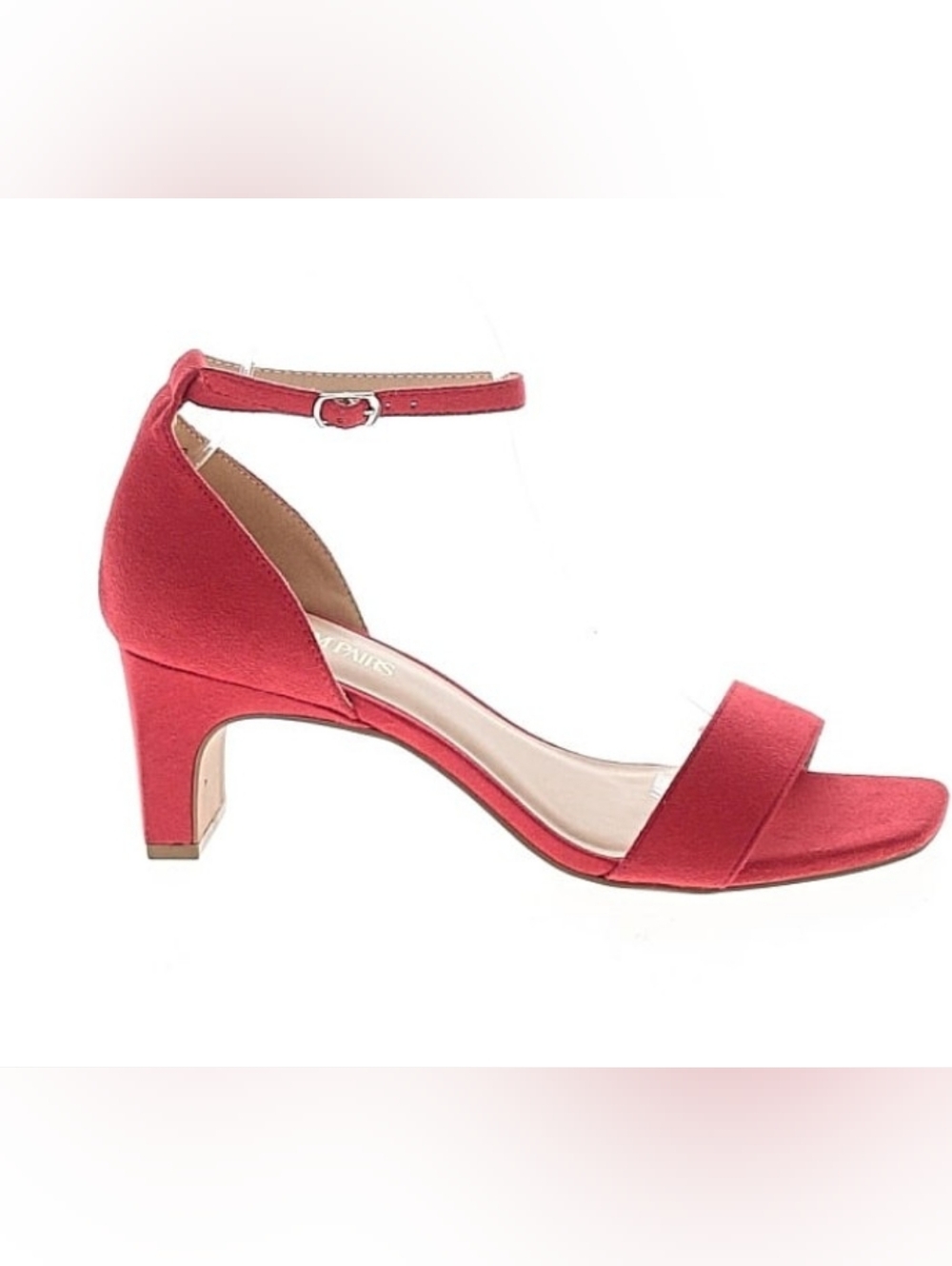 Red Ankle Strap Dream Pairs 2.5in Heel